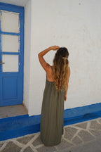 Robe Longue Stella Kaki