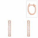 Boucles D'Oreilles "Pure Seduction" Diamants 0,20/20 - Or Rose 375/1000