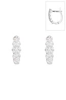 Merveilles De Lumières" Earrings Diamonds 0.50/62 - Gold Blanc 375/1000