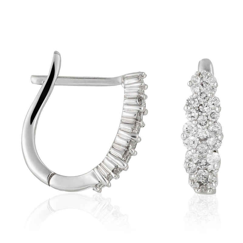 Pendientes de Diamantes “Merveilles De Lumières” 0.50/62 – Oro Blanco 375/1000