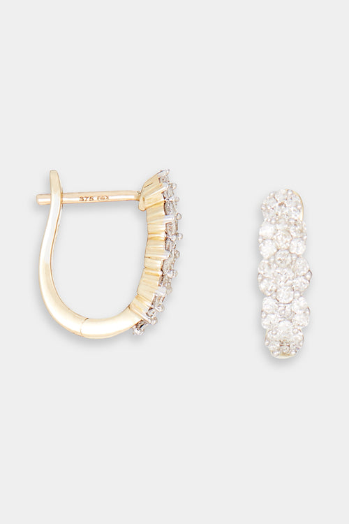 Boucles D'Oreilles "Merveilles De Lumières" Diamants 0,50/62 - Or Jaune 375/1000