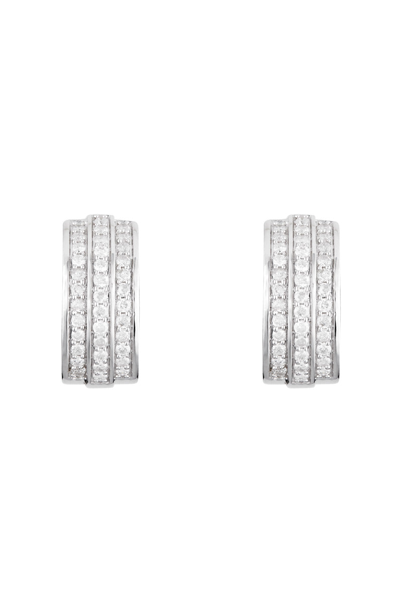 Boucles d'oreilles "Chemin de ton cœur" Diamants 0,51/74