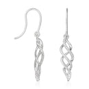 Boucles D'Oreilles "June" D0,10/58 - Or Blanc 375/1000