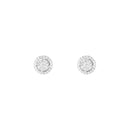 Boucles D'Oreilles "Baby Doll" Diamants 0,2/56 - Or Blanc 375/1000