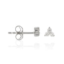 Boucles D'Oreilles "Anna" Diamants 0,12/6 - Or Blanc 375/1000