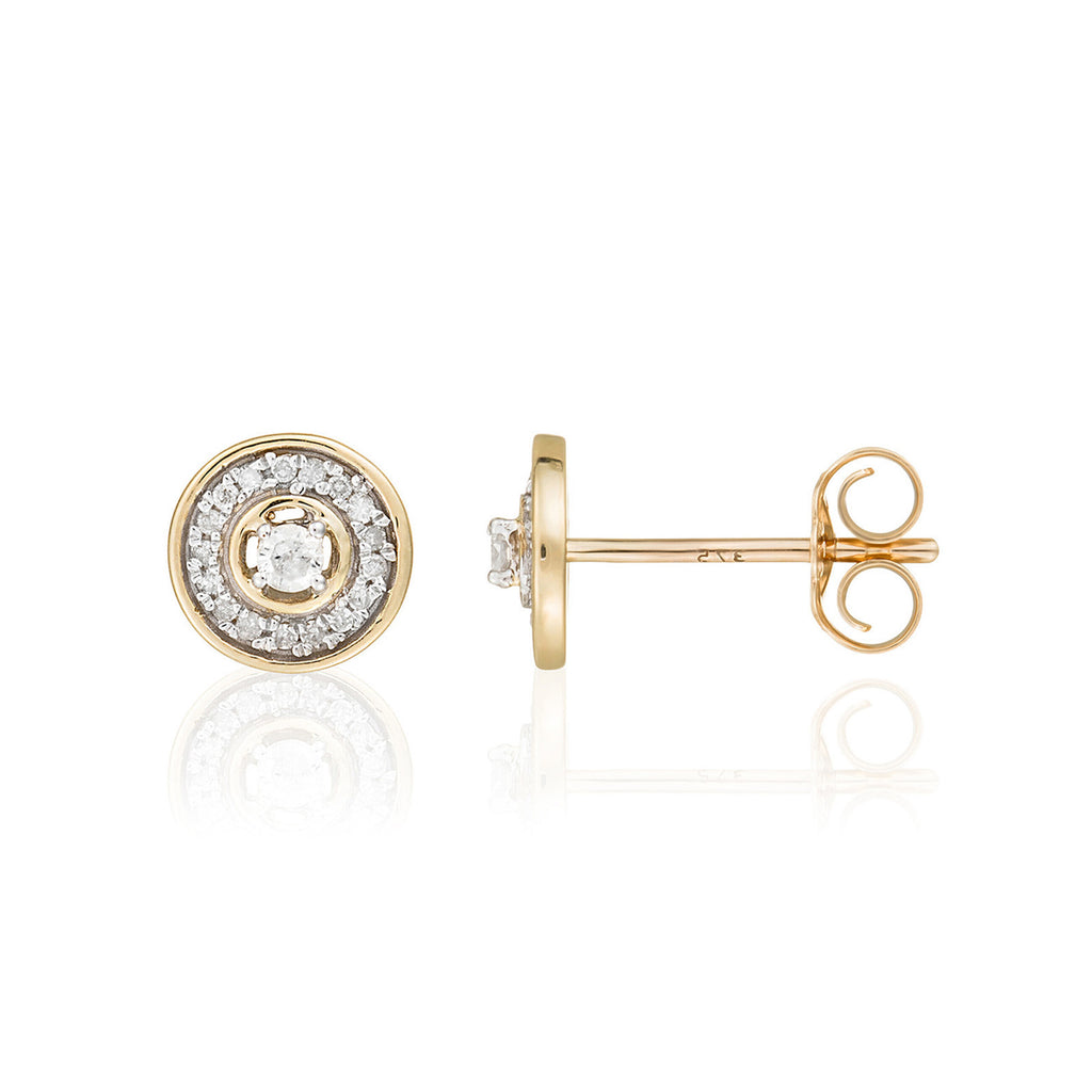 Boucles D'Oreilles "Divine" Diamants 0,12/36