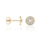 Pendientes "Divinos" Diamantes 0.12/36 - Oro Amarillo 375/1000