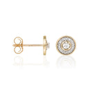 Boucles D'Oreilles "Divine" Diamants 0,12/36 - Or Jaune 375/1000