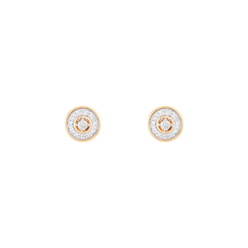 Boucles D'Oreilles "Divine" Diamants 0,12/36 - Or Jaune 375/1000