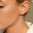 Boucles D'Oreilles "Divine" Diamants 0,12/36 - Or Jaune 375/1000