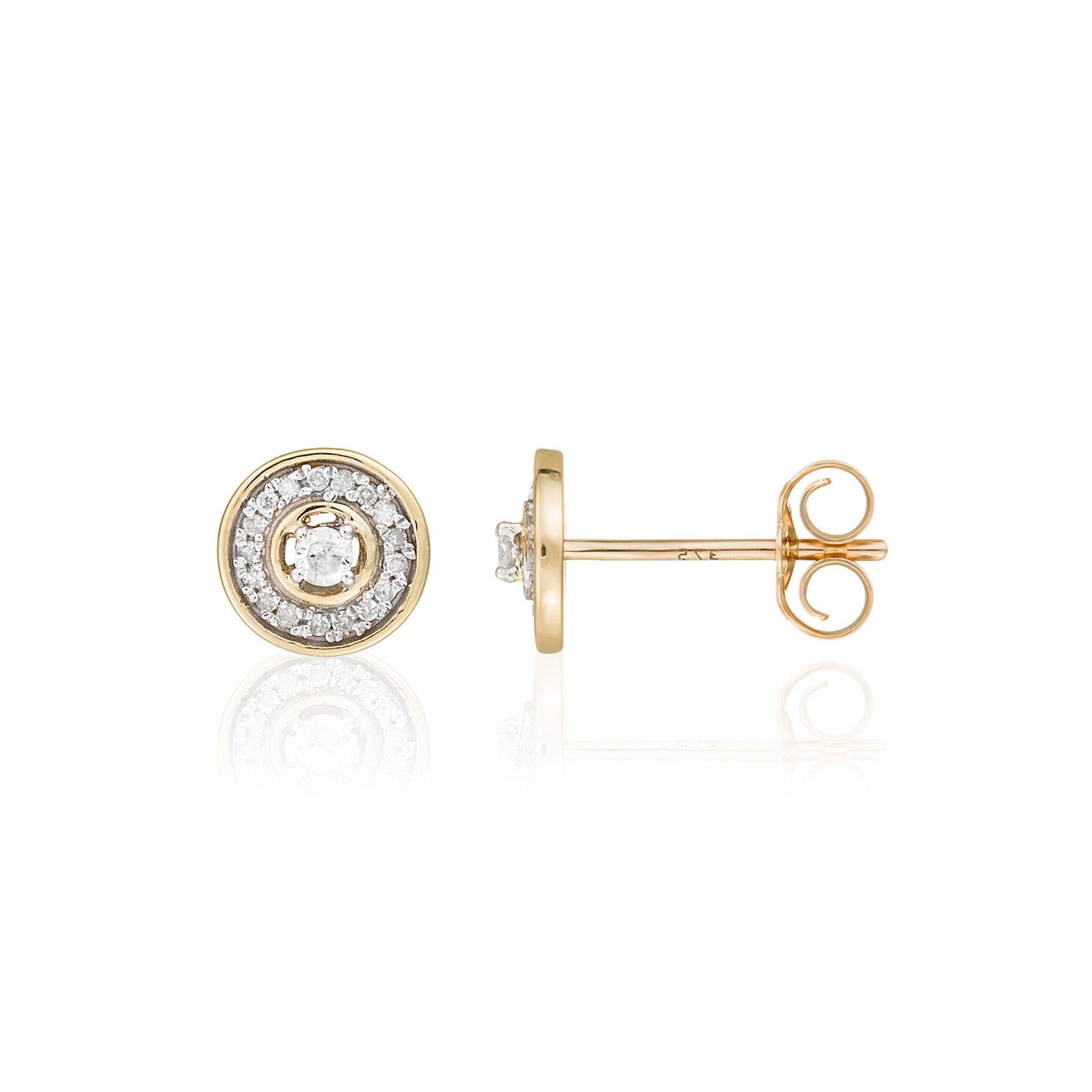 Boucles D'Oreilles "Divine" Diamants 0,12/36