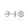 Boucles D'Oreilles "Sweet Dream" Diamants 0,12/8 - Or Blanc 375/1000