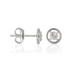 Boucles D'Oreilles "Sweet Dream" Diamants 0,12/8 - Or Blanc 375/1000