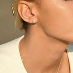 Boucles D'Oreilles "Sweet Illusion" Diamants 0,15/58 - Or Blanc 375/1000