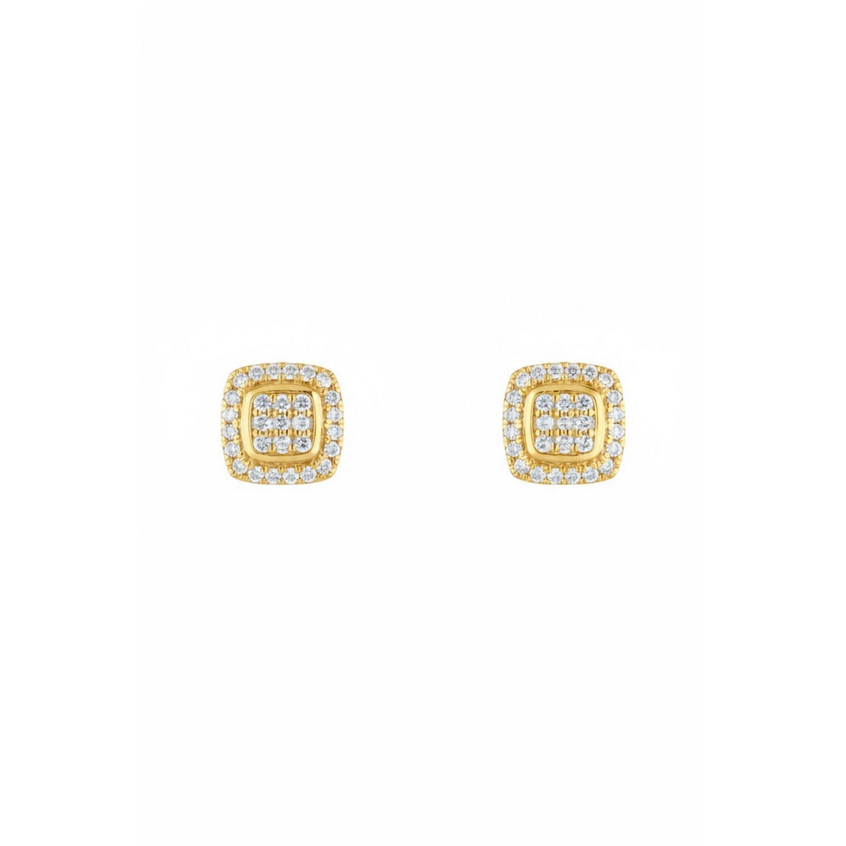 “Sweet Illusion” earrings with diamonds 0.15/58 – 375/1000 yellow gold
