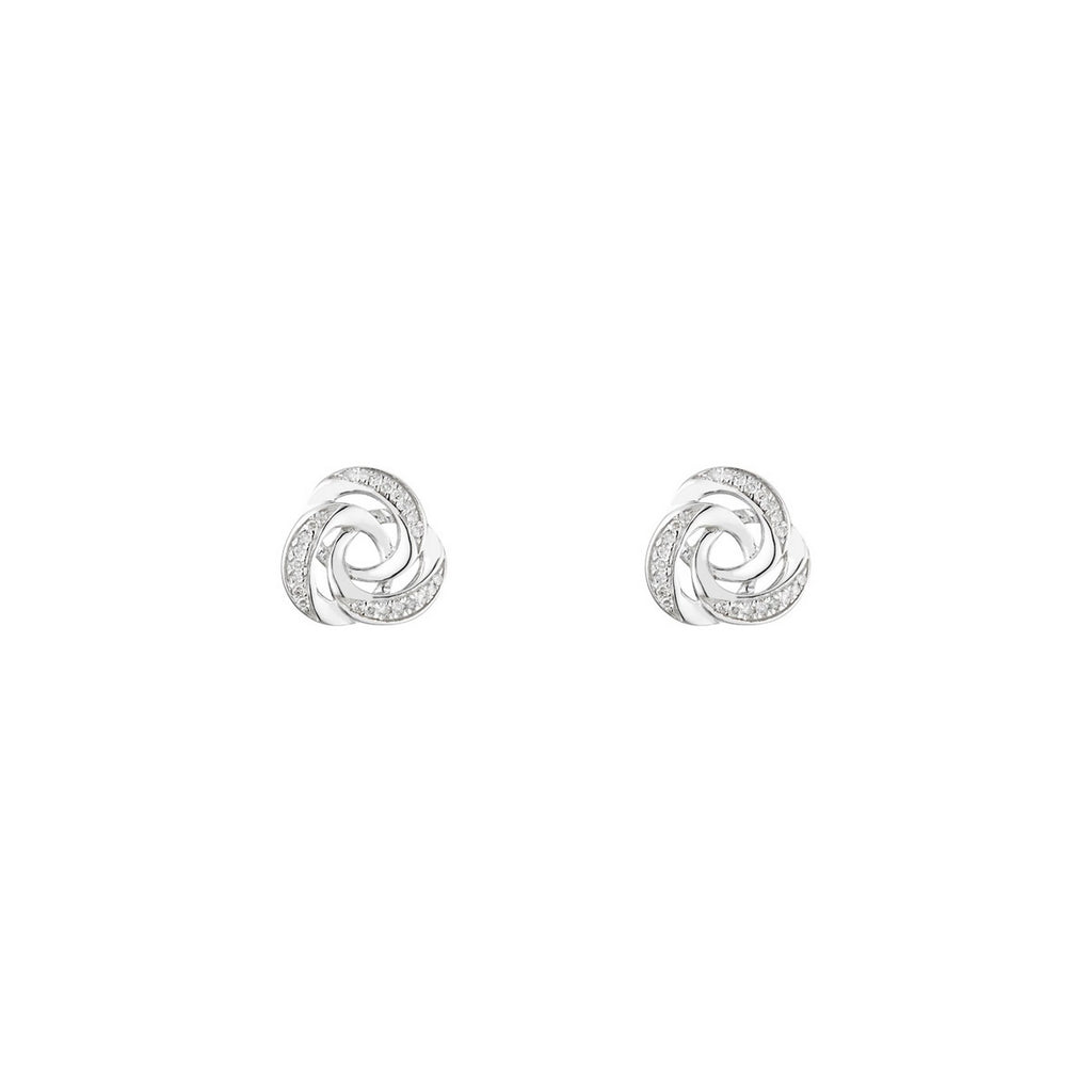 Boucles D'Oreilles "Torn" Diamants 0,1/48 - Or Blanc 375/1000