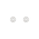Boucles D'Oreilles "Idylle" Diamants 0,07/18 - Or Jaune 375/1000