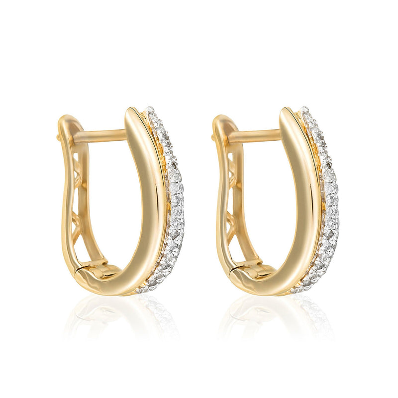 “Maya Creole” Diamond Earrings 0.15/58