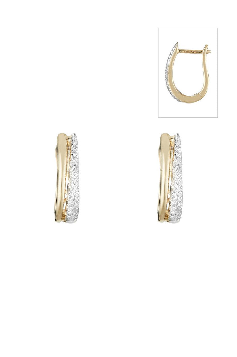 “Maya Creole” Diamond Earrings 0.15/58