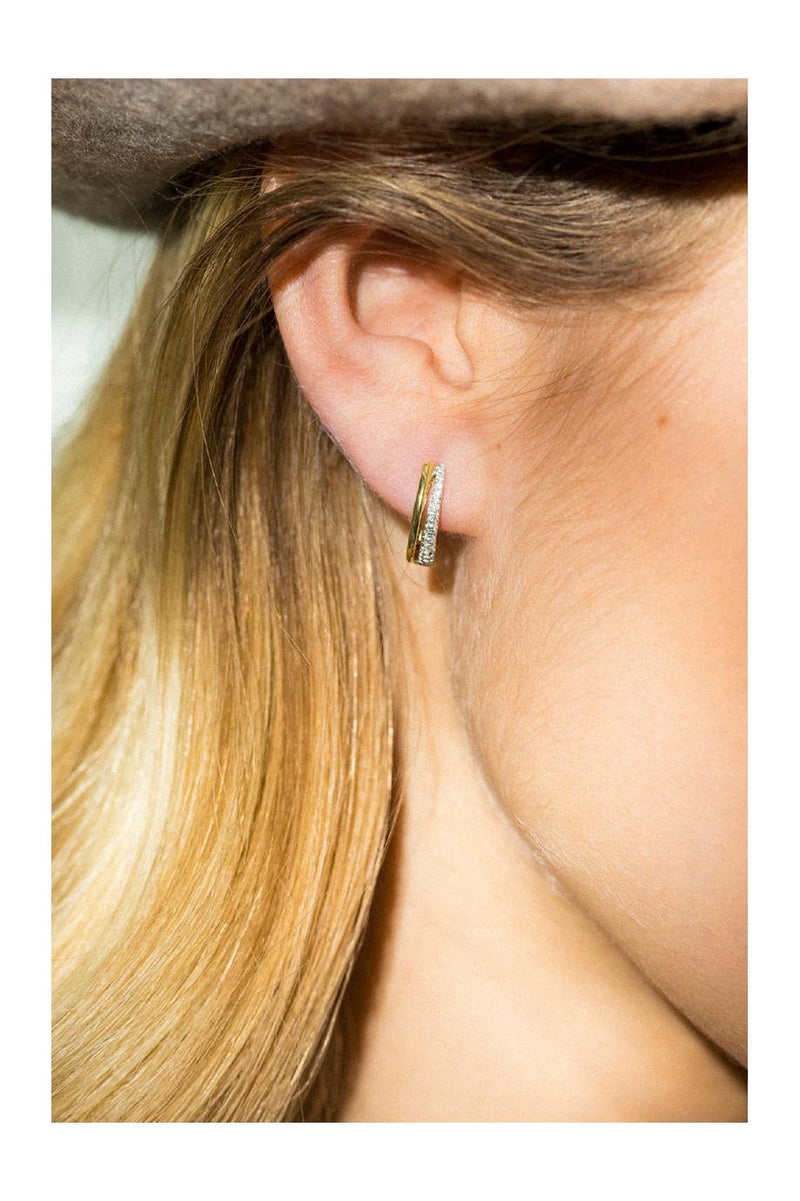 “Maya Creole” Diamond Earrings 0.15/58