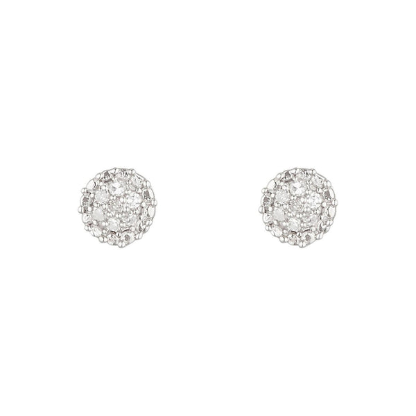 “Round Stud” Diamond Earrings 0.02/14