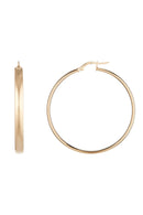 Boucle D'Oreilles "Créoles Santa 40 Mm" - Or Jaune 375/1000