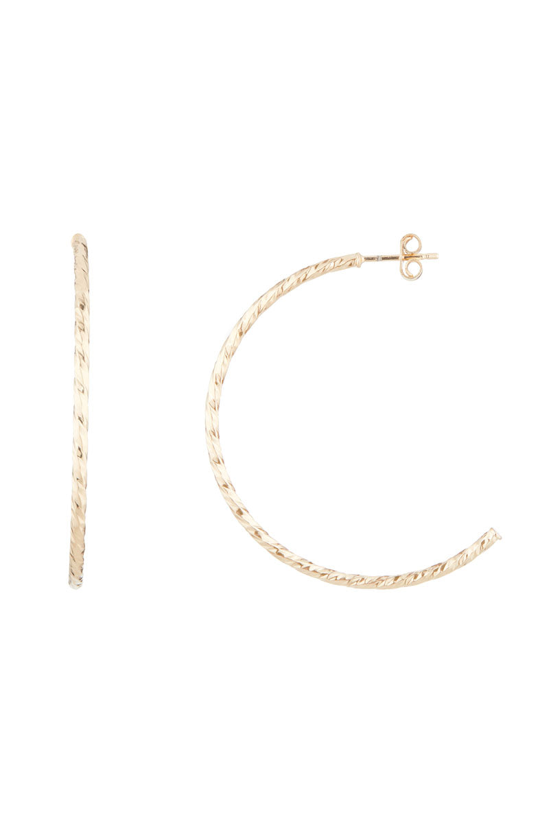 Boucle D'Oreilles "Créoles Joliesse" 4 Cm