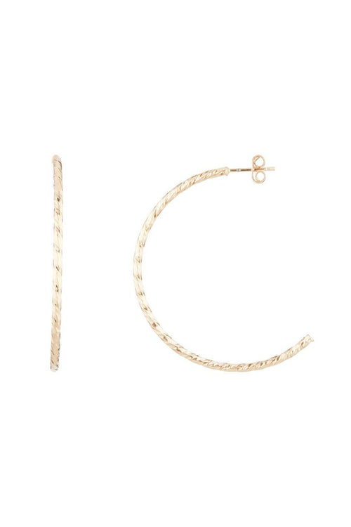 Boucles D'Oreilles "Créoles Joliesse" 4 Cm