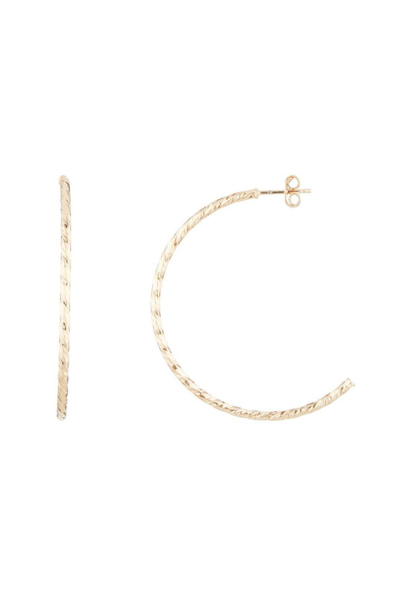 Boucles D'Oreilles "Créoles Joliesse" 4 Cm