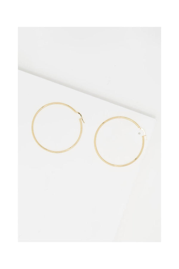Boucle D'Oreilles "Créoles Santa" 50 Mm