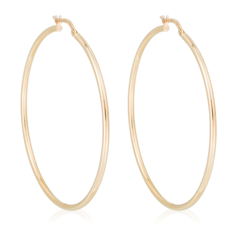 Boucles D'Oreilles "Créoles Santa" 50 Mm