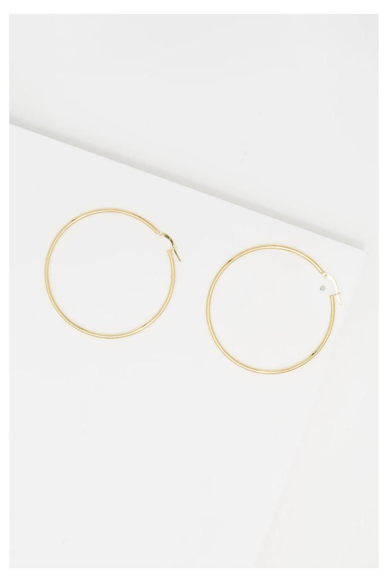 Boucles D'Oreilles "Créoles Santa" 50 Mm