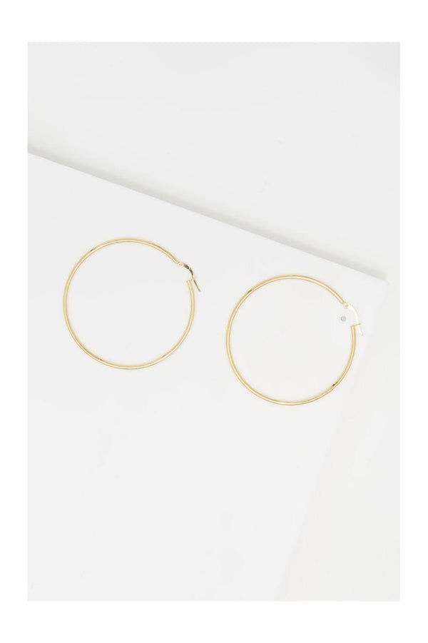 Boucle D'Oreilles "Créoles Santa" 50 Mm