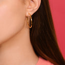 Créoles "Oro" - Diamètre 30 Mm Or Jaune 375/1000