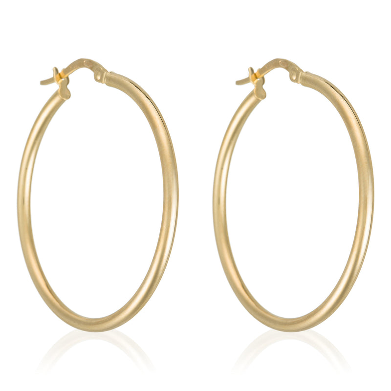 Créoles "Oro" Diamètre 30 Mm - Or Jaune 375/1000