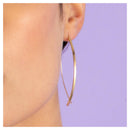 Boucles D'Oreilles "Créoles Edna" - 6 X 2,5 Cm