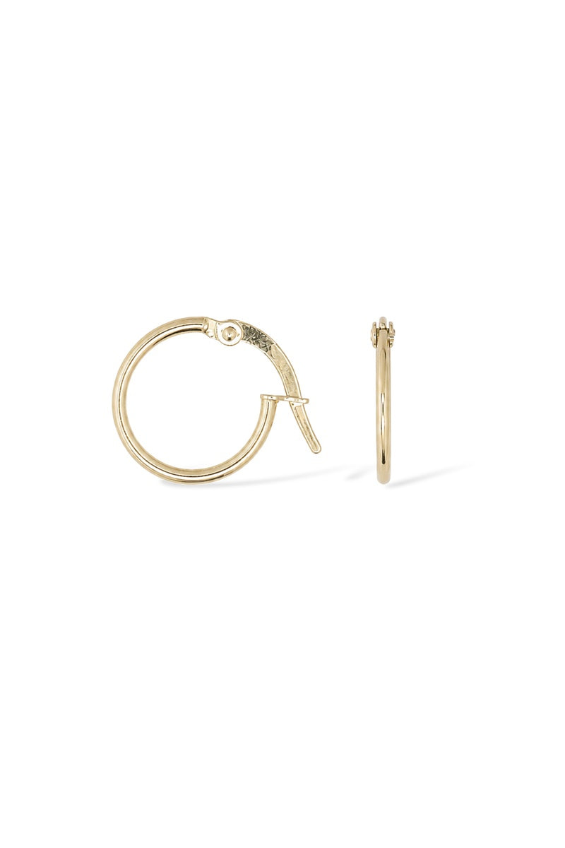 Boucles D'Oreilles "Créoles Monoe 10Mm" Or Jaune 375/1000