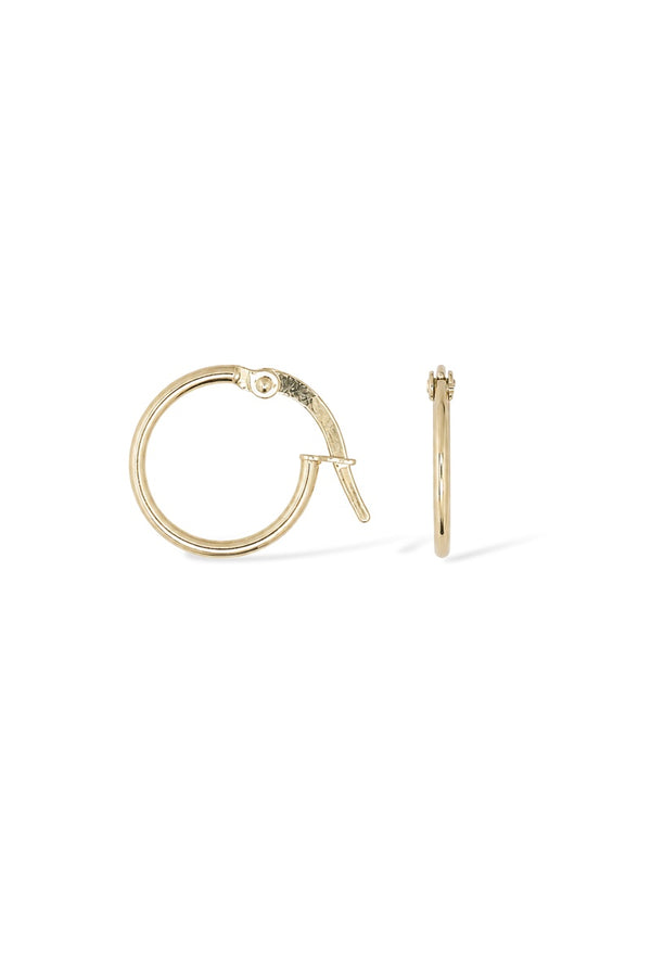 "Monoe 10Mm Créoles" Yellow Gold 375/1000 Earrings