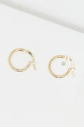 Boucle D'Oreilles "Créoles  Monoe Tube 1,5 Mm" 1 Cm