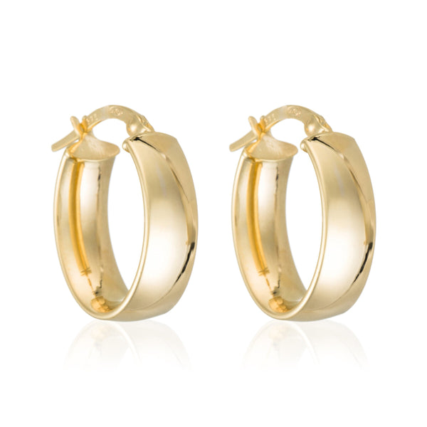 Libero Hoop Earrings - Yellow Gold