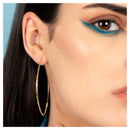 Boucles D'Oreilles "Créoles Goutte" - 6*3 Cm Or Jaune