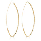 Boucles D'Oreilles "Créoles Goutte" 6*3 Cm Or Jaune
