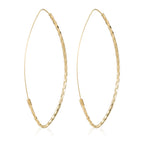 Pendientes “Gota Criolla” – Oro Amarillo 6*3 Cm