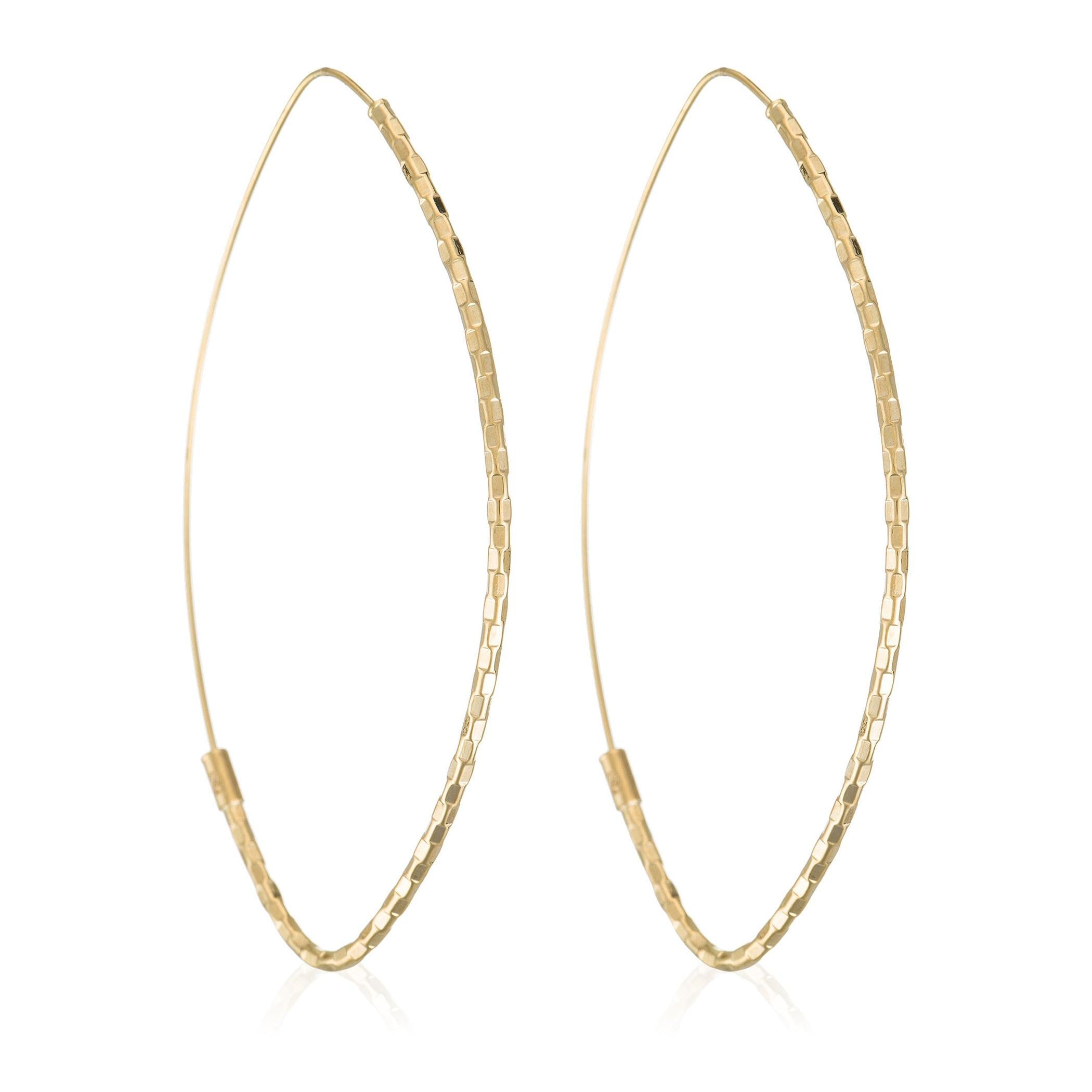 Pendientes “Gota Criolla” – Oro Amarillo 6*3 Cm