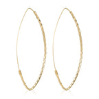 “Creole Drop” Earrings 6*3 Cm Yellow Gold