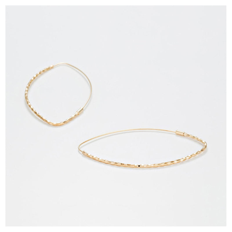 Boucles D'Oreilles "Créoles Goutte" - 6*3 Cm Or Jaune