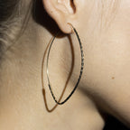 Boucles D'Oreilles "Créoles Goutte" 6*3 Cm Or Jaune