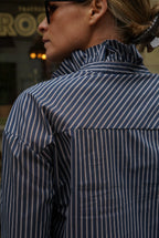 Clara Blouse Navy Stripe