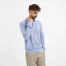 Polo Long Sleeve 100% Merino - Alpine Blue