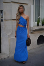Robe Ajourée Faustine - Bleu Roi